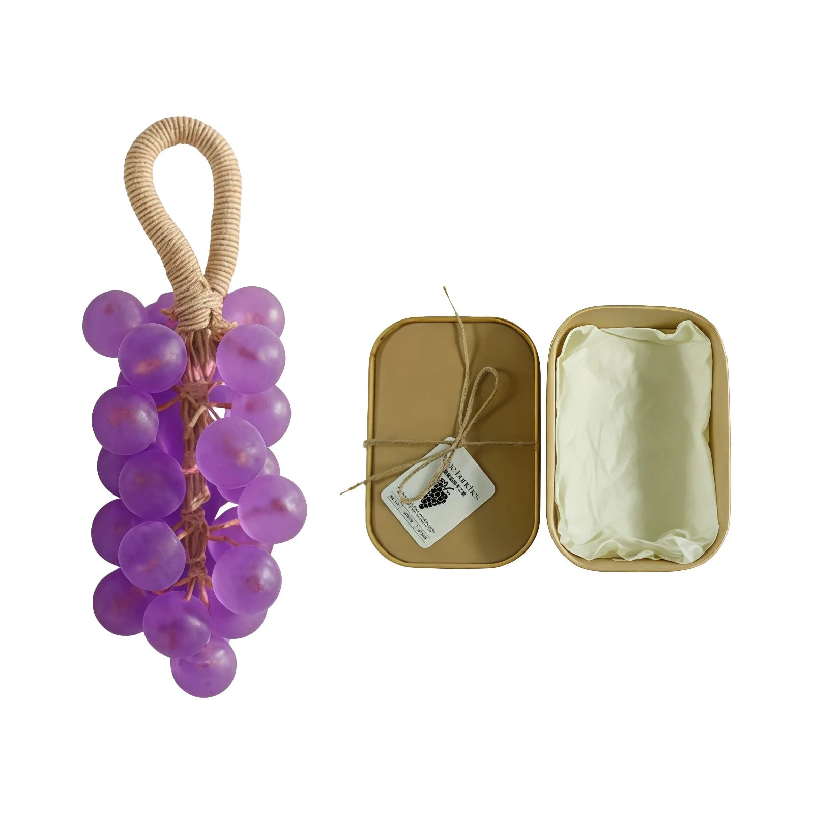 Grape Handmade Soap Facial Body Cleaning Exfoliation Brighten Moisturizing Skin Fruity Fragrance Creative DIY Crystal Grape Soap