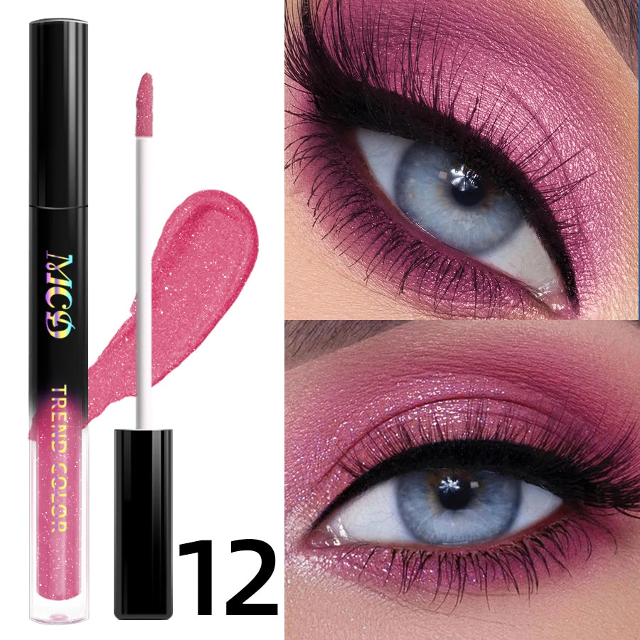 1PC Waterproof Liquid Eyeshadow Pen 13 Colors - High Shine  Long-Lasting & Smudge-Proof Makeup Gifts Looks glitter Eye Cosmetic