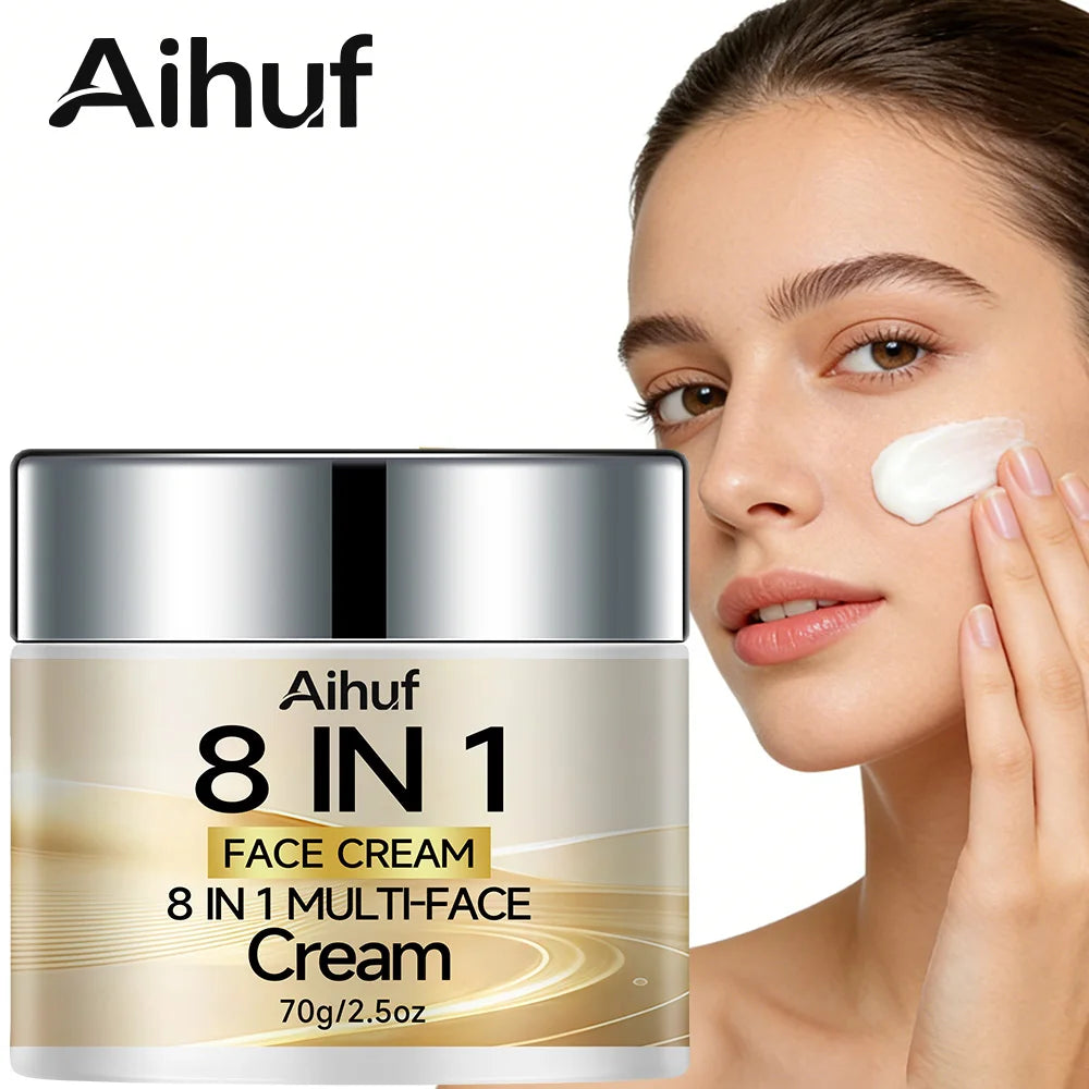 Aihuf 8-in-1 Collagen Day And Night Cream Instant 2-minute Firming 24-hour Moisturizing with Purslane Extract+Retinol+Hyaluronic