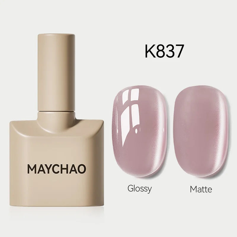 MAYCHAO Glitter Gel Nail Polish 7.3ml Semi-permanent Sequins Shiny Gel Base Top Coat Soak Off UV LED Varnish Nail Art Decoration