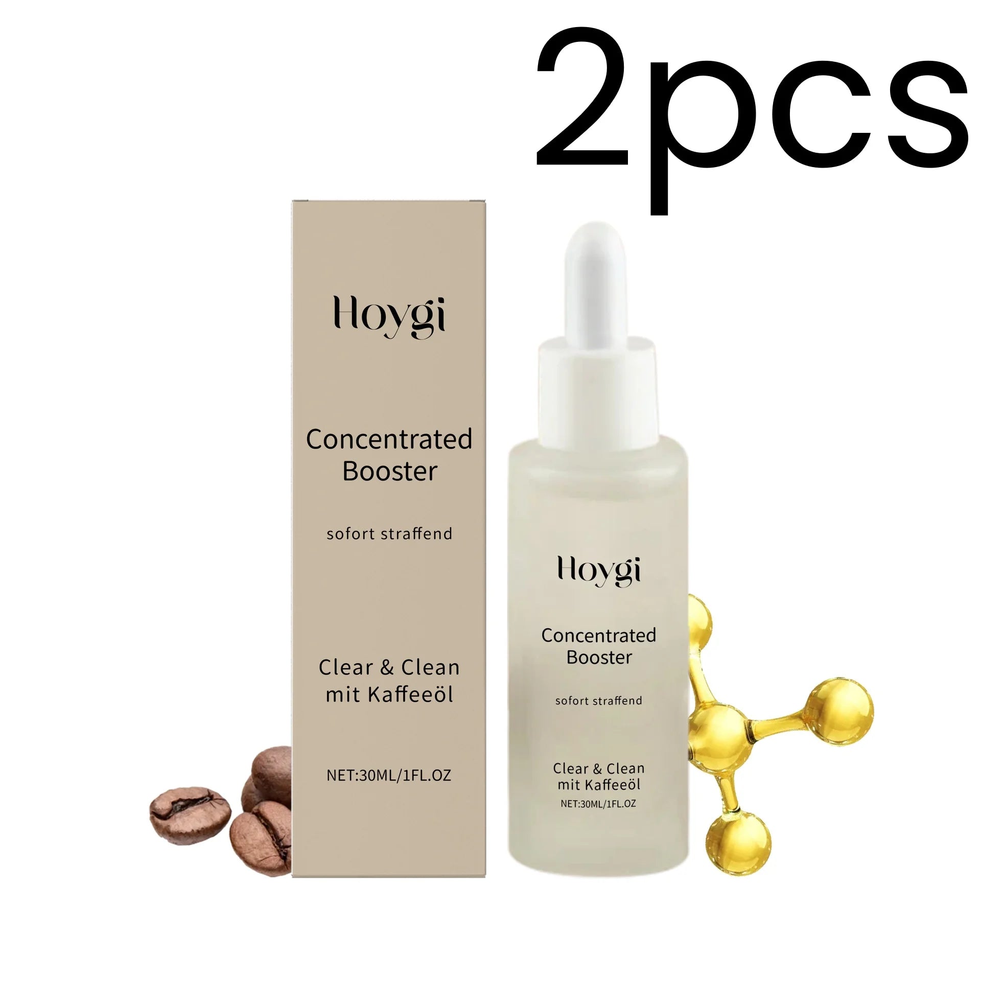 Hoygi Concentrated Booster Serum Intensive Moisturizing Glowing Skin Boosters Brighten Skin Tone Nourished Coffee Oil Face Serum