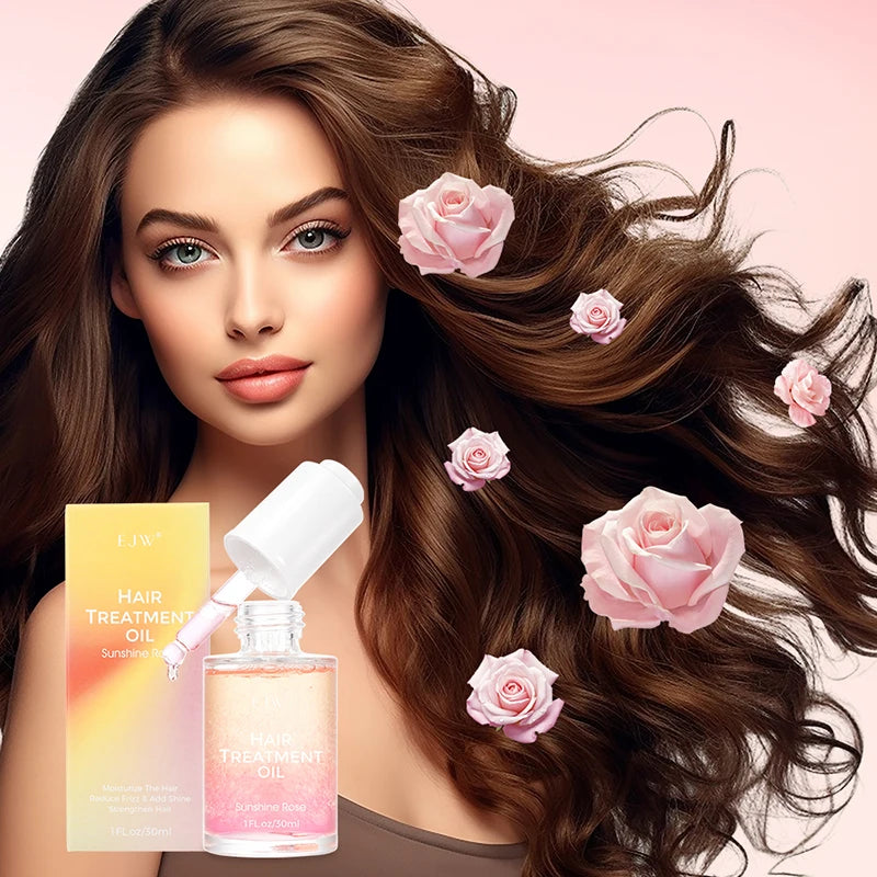EJW Hair Oil Serum for Frizzy Hair,Smooth & Shine Anti-frizz Hair Serum,Morocco Oil Silk Bright Hair Frizz-free Serum.