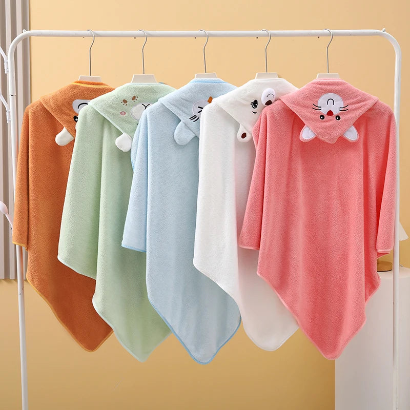 New Coral Fleece Bath Towel for Infants and Children, Suitable for Use in Bathrooms, Swimming Pools, Beaches, and Families. Can Be Used as a Newborn Blanket. Super Absorbent, Comfortable and Soft Fabric. New Pattern Design. M
