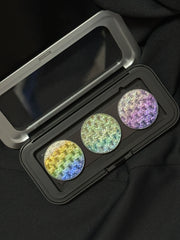 Weaving Chameleon Eyeshadow  Matte Powder Metallic Highgloss Glitter Highlight Longlasting Combined by Self Gift Disk