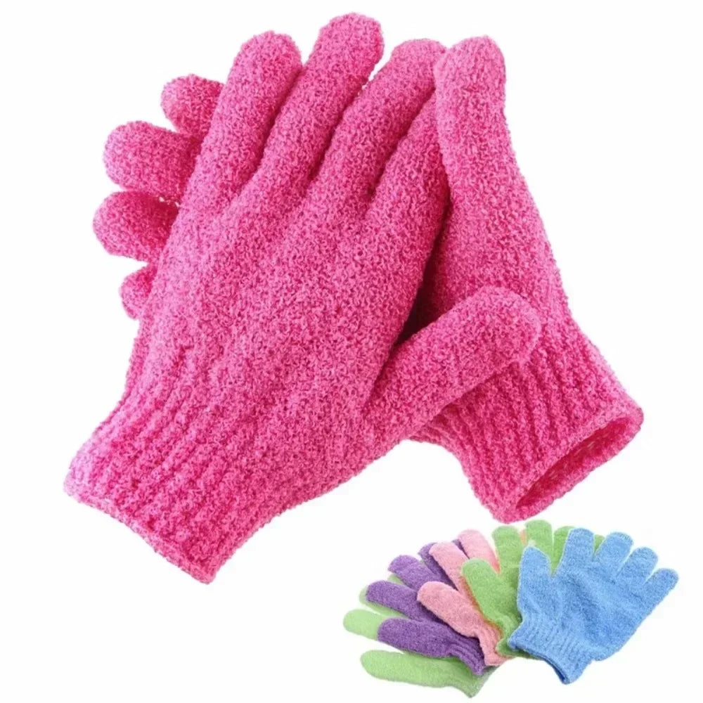 1pc Bath Glove Shower Body Deep Cleaning Peeling Exfoliating Bast Wisp Massage Moisturizing Sponge Skin Washcloth Bath Body Wash