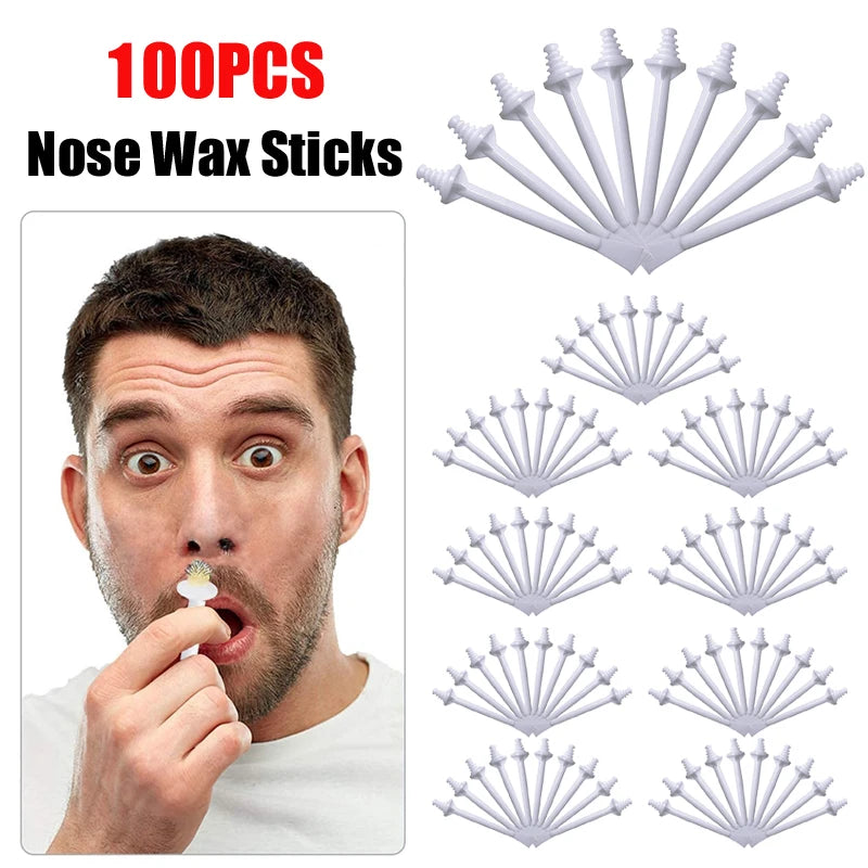 Nose Wax Kit | There are Wax and Applicators | Hair Removal Kit for Men and Women Painless Removal of Nose Hair Cleaning