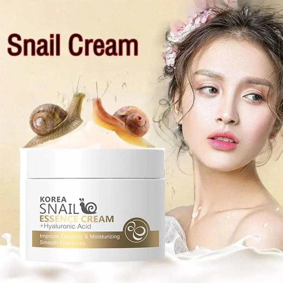 LAIKOU Snail Face Cream Hyaluronic Acid Moisturizer Reduce Wrinkle Cream Collagen Nourishing Serum Day Cream for Face
