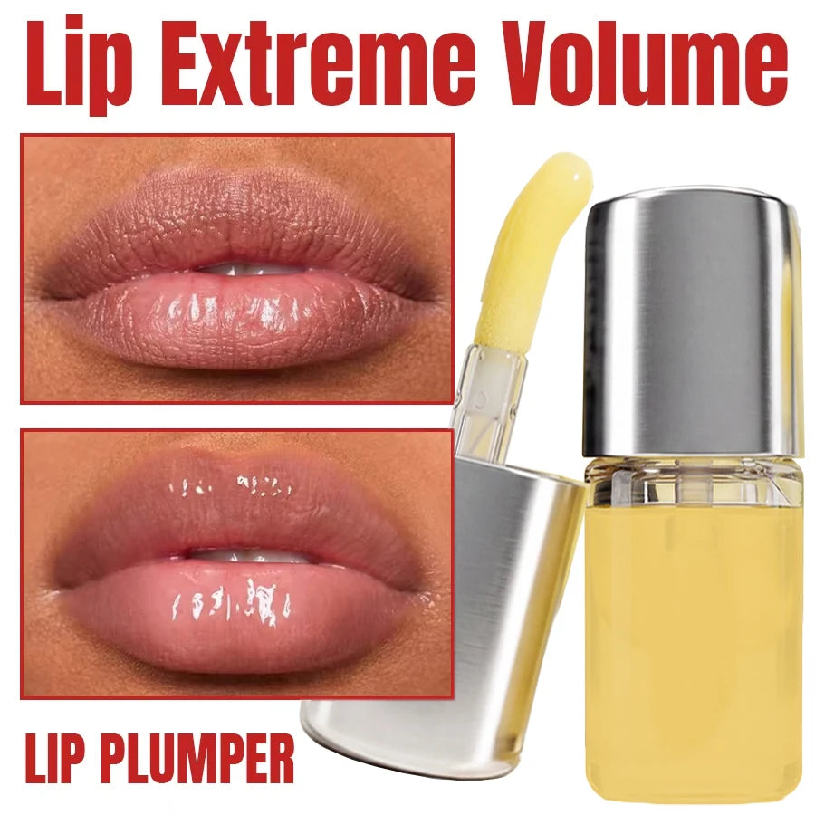 Chili Pepper Lip Plumper Oil Long Lasting Moisturizing Lip Gloss Serum Instant Volumising  Essence Oil Lip Makeup for Women