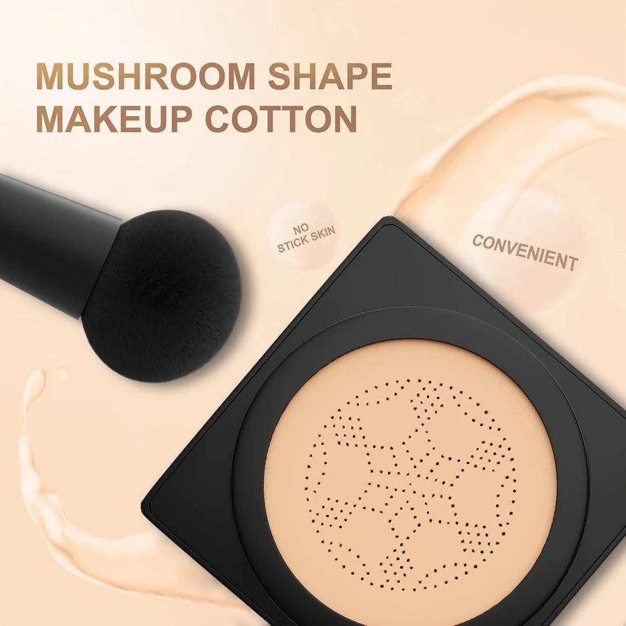 5 Colors Magic Foundation Mushroom Head Air Cushion 1PC CC Cream Concealer Moisturizing Waterproof Foundation Base Makeup Gifts