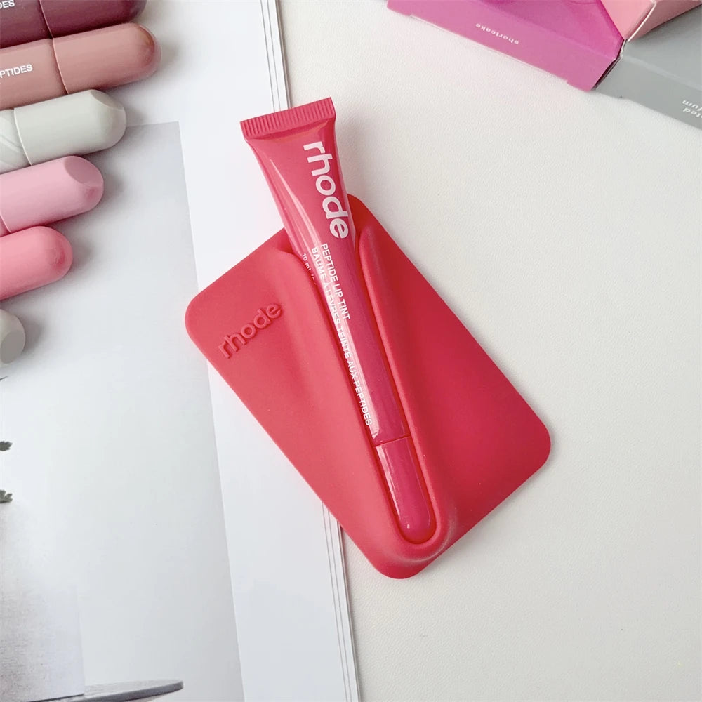 Rhode New Style Lip Gloss Ribbon Color Magnetic Snap-on Lipstick Stand Holder Makeup Limited Edition Long Lasting Lip Glosses