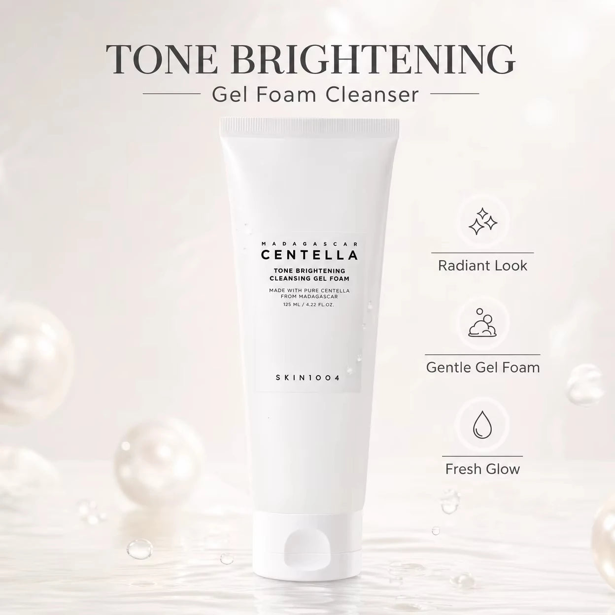 Korean Centella Poremizing Deep Cleansing Foam Tone Brightening Cleansing Gel Foam Facial Moisturizing Fresh Cleanser 125ml Gift