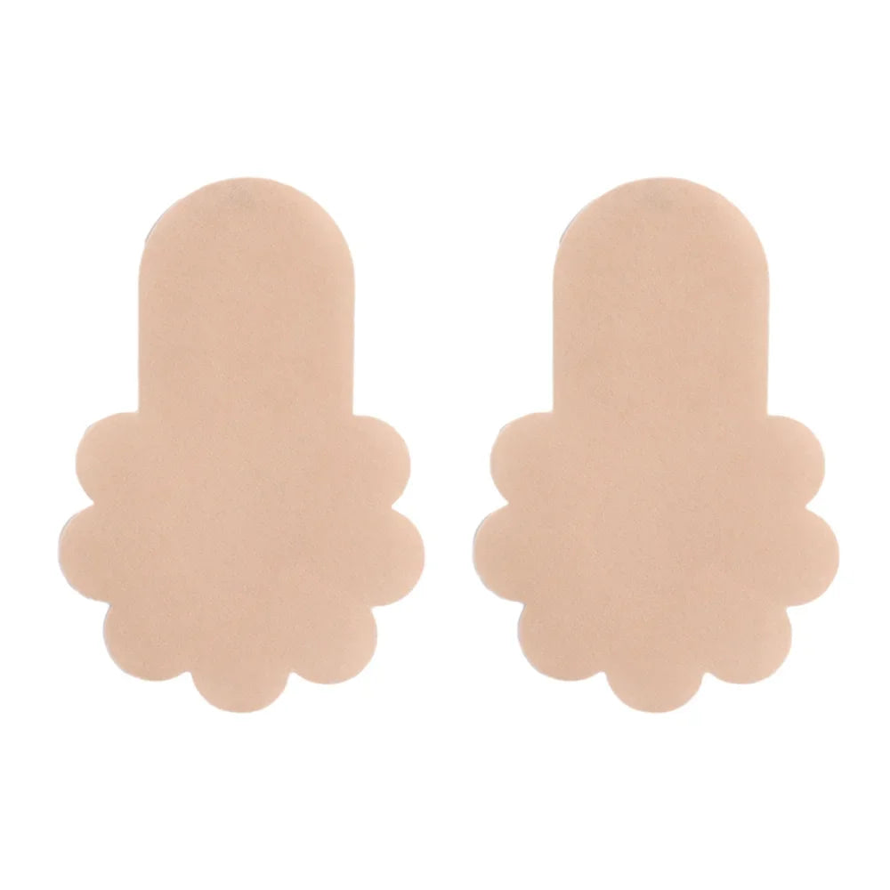 10Pcs Push Up Bras Self Adhesive Silicone Strapless Invisible Bra Women Reusable Sticky Breast Lift Bra Pads Petal Nipple Covers
