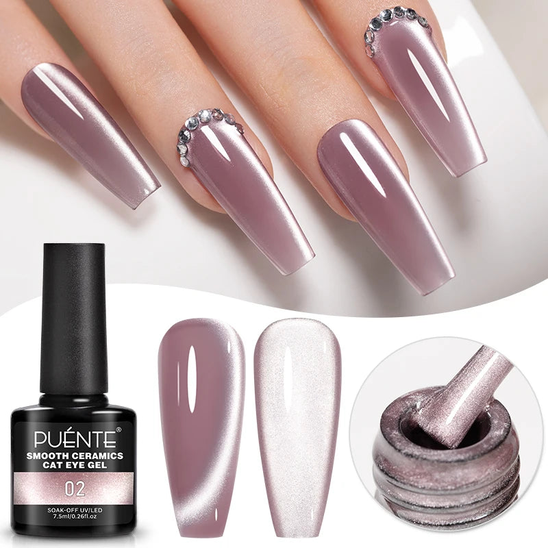 PUENTE 5ml Flower Fairy Gel Nail Polish Pink Blue Purple Natural Dried Flowers Gel For Nail Art Soak Off UV Varnish For Manicure