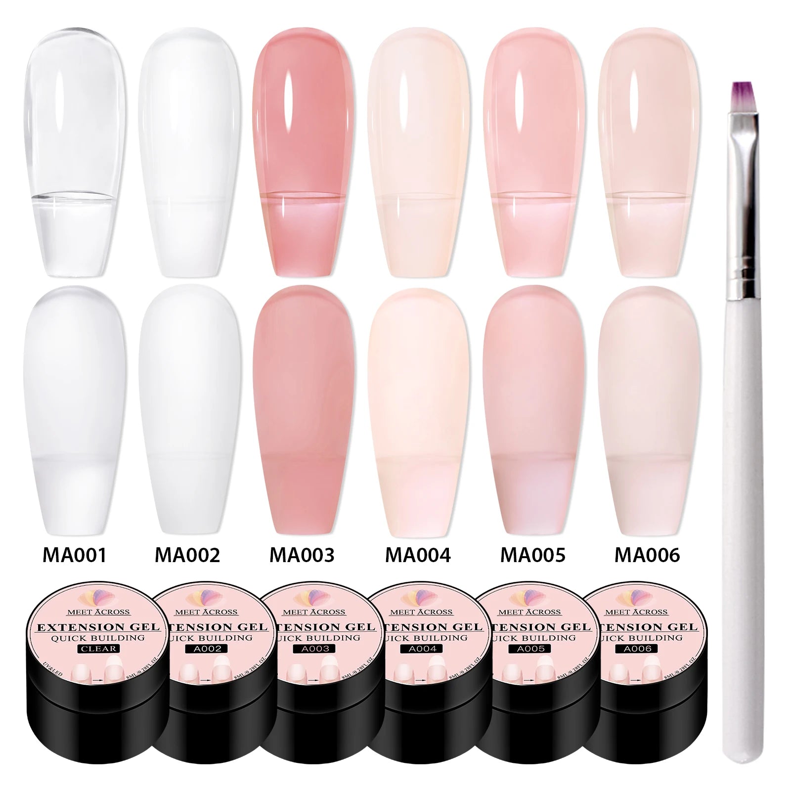 6PCS/SET Dried Flower Gel Nail Polish Set Natural Flower Fairy Nail Art Gel Soak Off UV LED Painting Varnish For Nails DIY Kit