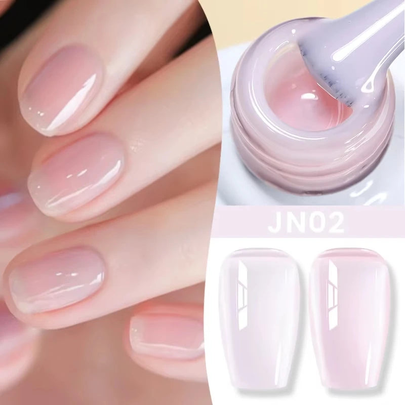 BORN PRETTY 10ml Translucent Color Gel Polish Jelly Nude Autumn Jelly Amber Semi Permanent UV Gel Nail Art Soak Off Gel Varnish