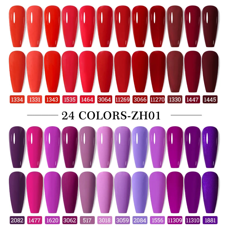 Clou Beaute 12pcs Gel Nail Polish Manicure Set Color 15ml White Glass Bottle Nail Art Kit Vernis Semi Permanent Nail Art Varnish