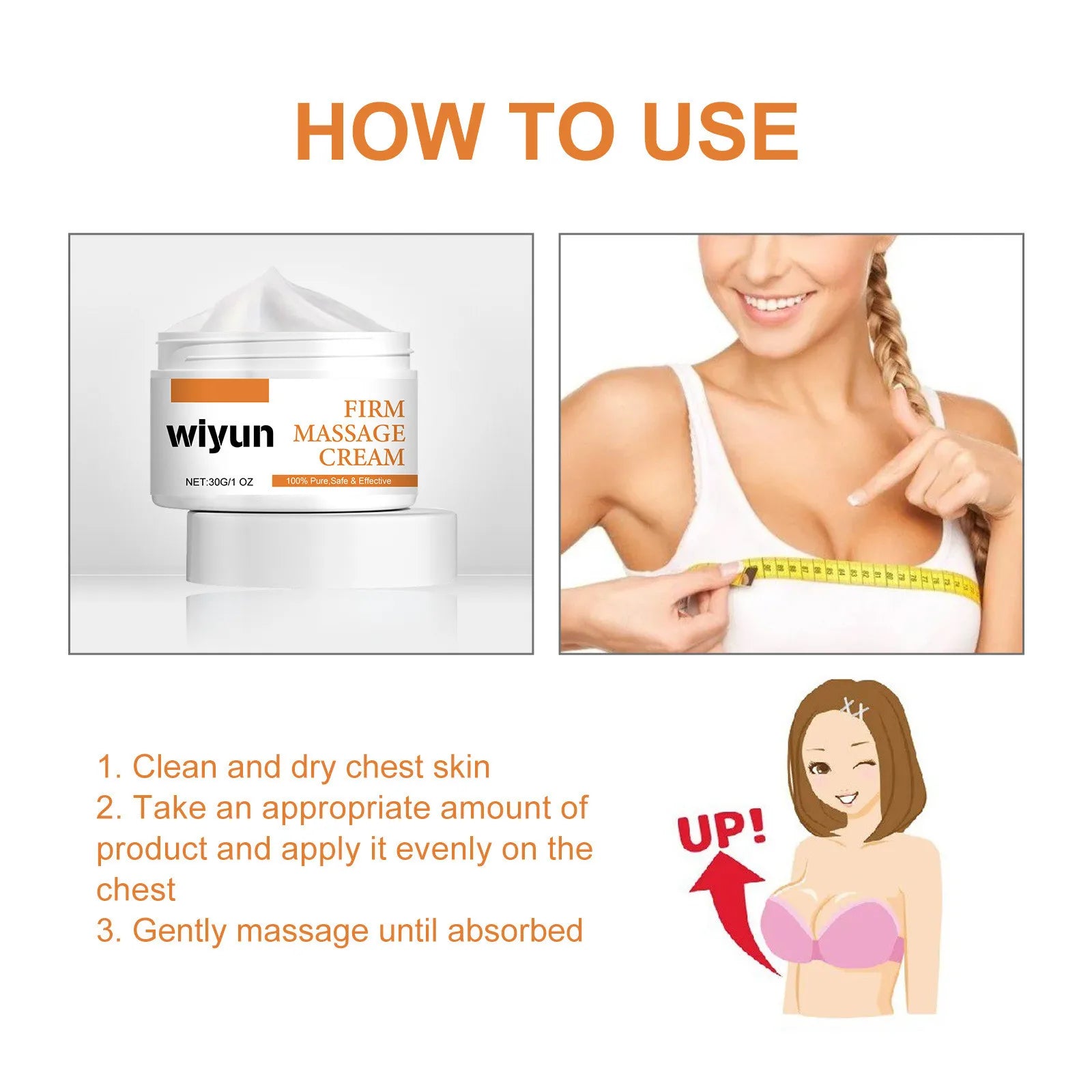 Breast Massage Cream Female Chest Anti Sagging Growth Firming Boobs Tightness Enhancement Elasticity Lift Bust Enlargement Cream