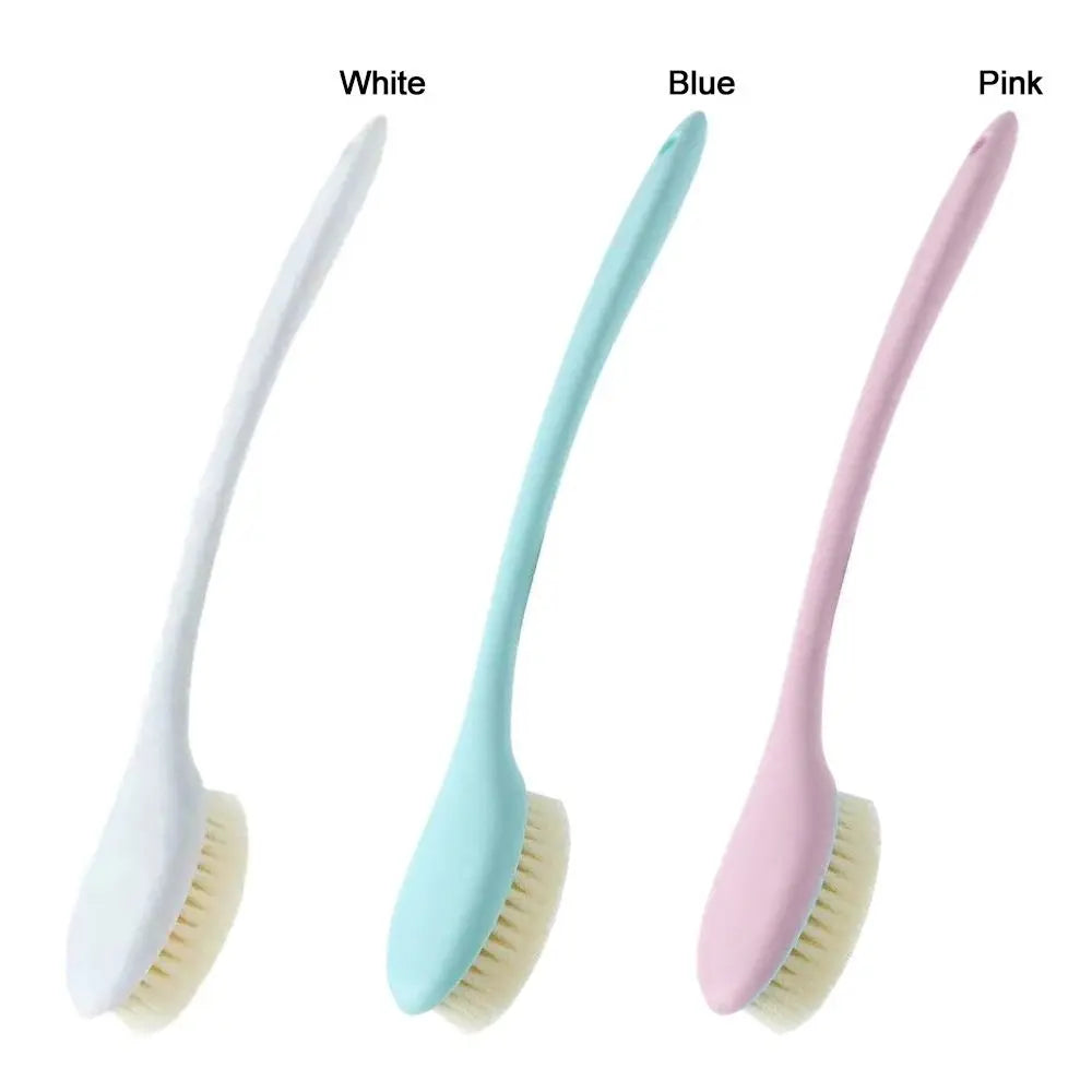 Useful Long Handle Bath Brush Back Rubbing Massager Body Exfoliating Brush Cleaning Tools Soft Rubbing Back Artifact