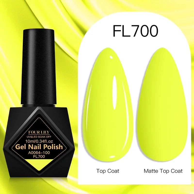 10ml Gel Nail Polish 162 Colors Nail Supplies Vernis Semi Permanent Nail Art Manicure Soak Off LED UV Gel Nail Varnishes Summer