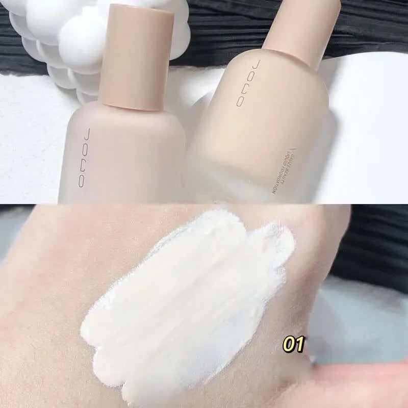JOCO Yayasan Cecair Wajah Krim Liputan Penuh Concealer Pemutihan Pelembap Perlindungan Kalis Air Tempat Gelap Tatu Kontur Makeup