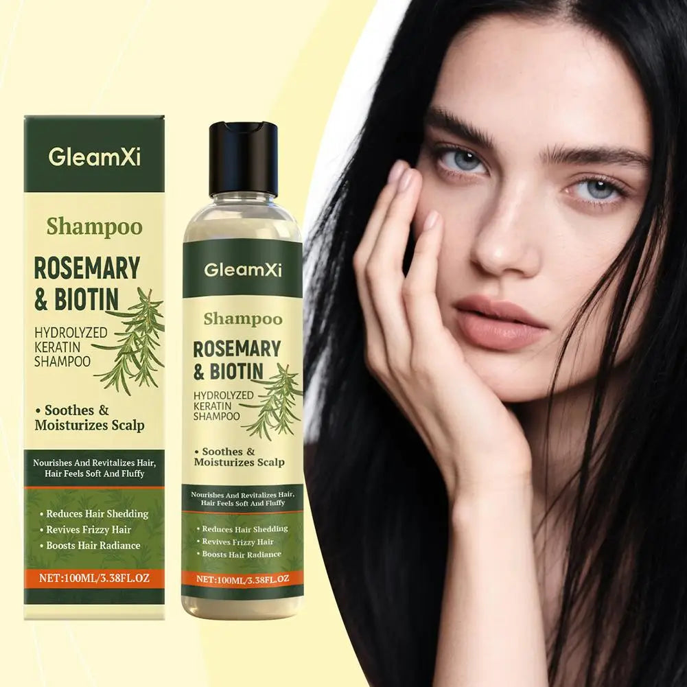 Rosemary Hair Regrowth Shampoo Thickening & Strengthening Shampoo with Hydrolyzed Keratin for Thinning Hair & Hair Loss