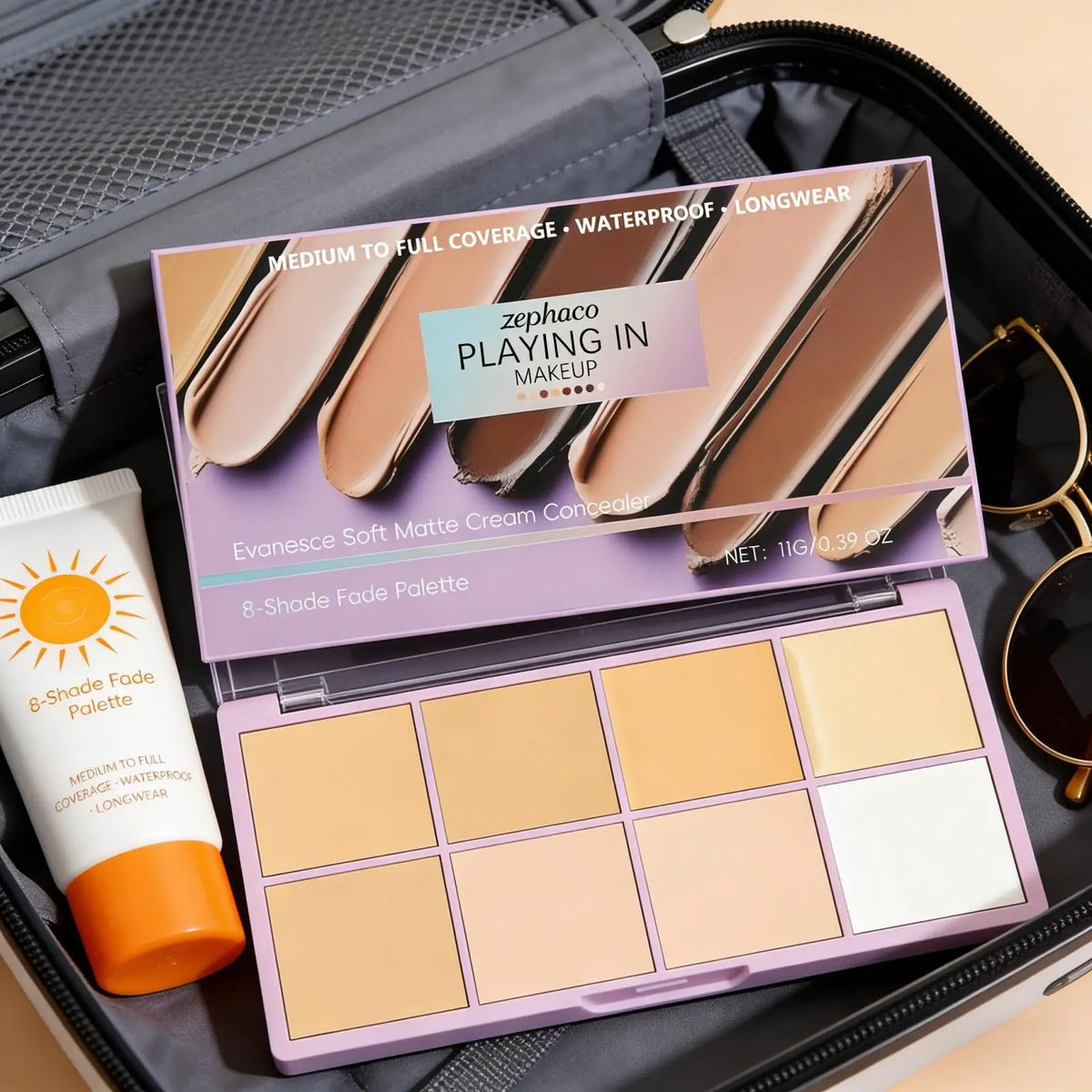 Zephoco High Coverage Concealer Palette - Long Lasting Waterproof Matte Makeup for Dark Circle Corrector Improve Skin Redness