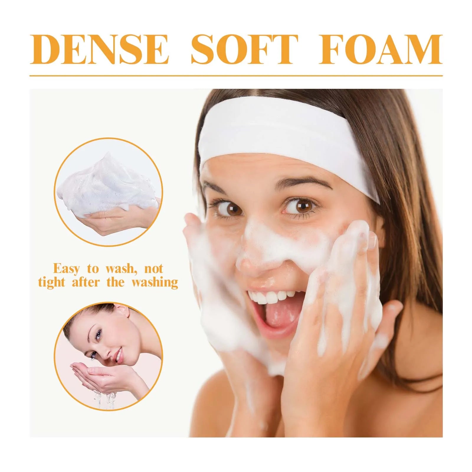 HOYGI Turmeric Cleanser Foam Deep Cleansing Blackheads Removal Moisturizing Shrink Pores Oil Control Skin Purifying Care 100ml