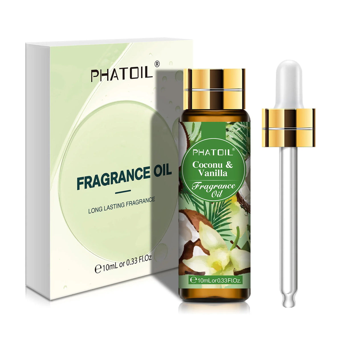 PHATOIL 10ml Fruit Fragrance Oil Strawberry Peach Angel Sea Breeze Coconut & Vanilla Bubble Gum Aromatherapy Fragrance Oils