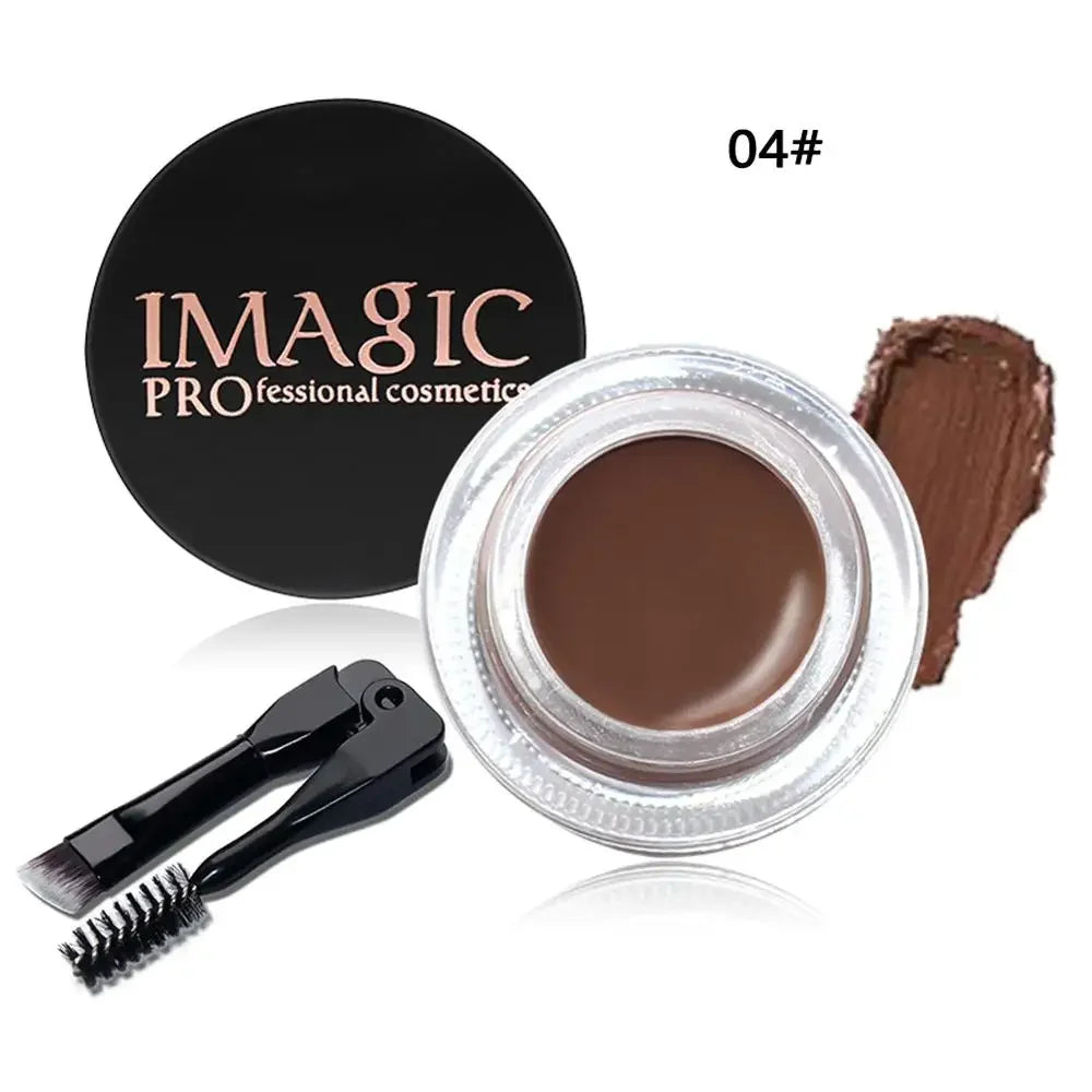 6 Colors Professional Eyebrow Gel Eyebrow Enhancer Brow Enhancers Tint Makeup Eyebrow Brown With Brow Brush Tools