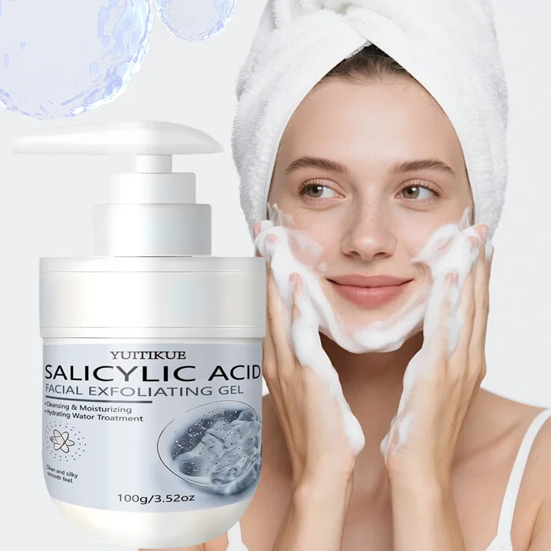 YUITIKUE Salicylic Acid Exfoliating Gel - Gentle Cleansing & Moisturizing, Removes Dead Skin for Face & Body, 100g