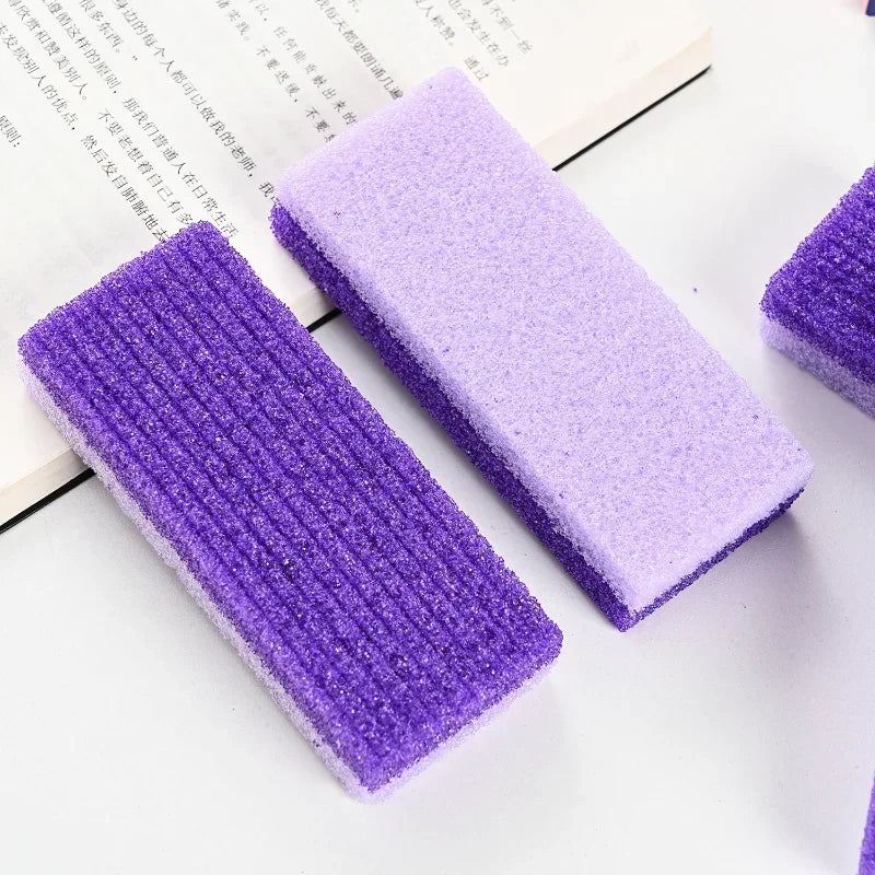 1pc Hard Dead Skin Portable PU Scrub Pumice Grinding Stone Foot Pumice Stones Exfoliating Scrubing Remover Foot Care Tool Purple