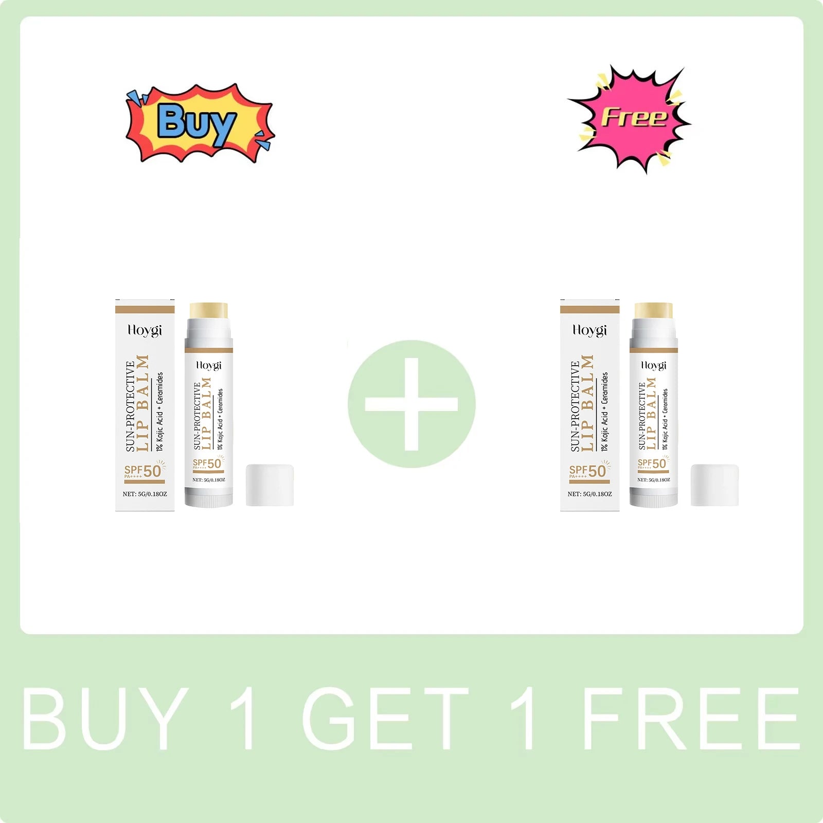 Sun Protective Lip Balm Spf 50+ Sunblock Fade Lip Lines Nourishing Moisturizing Kojic Acid Ceramide Lip Care Shining Lipstick