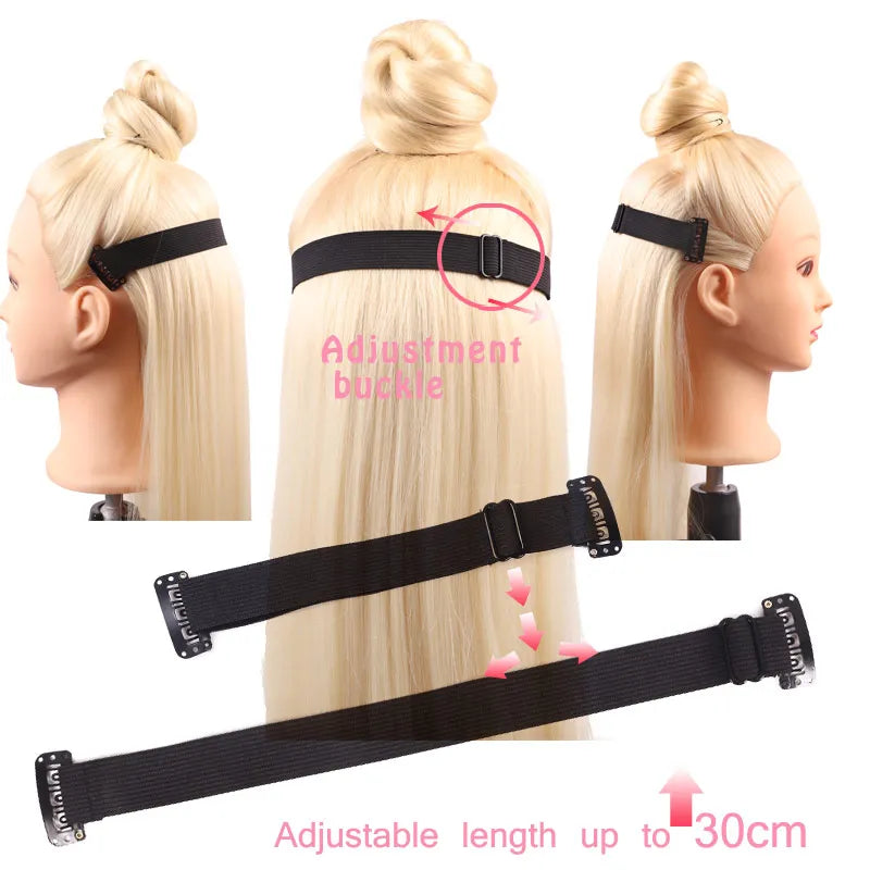 Clip In Elastic Hair Band for Facelift Invisible Anti Wrinkle Stretching Straps Belt Adjustable Face Tigntening Head Bands