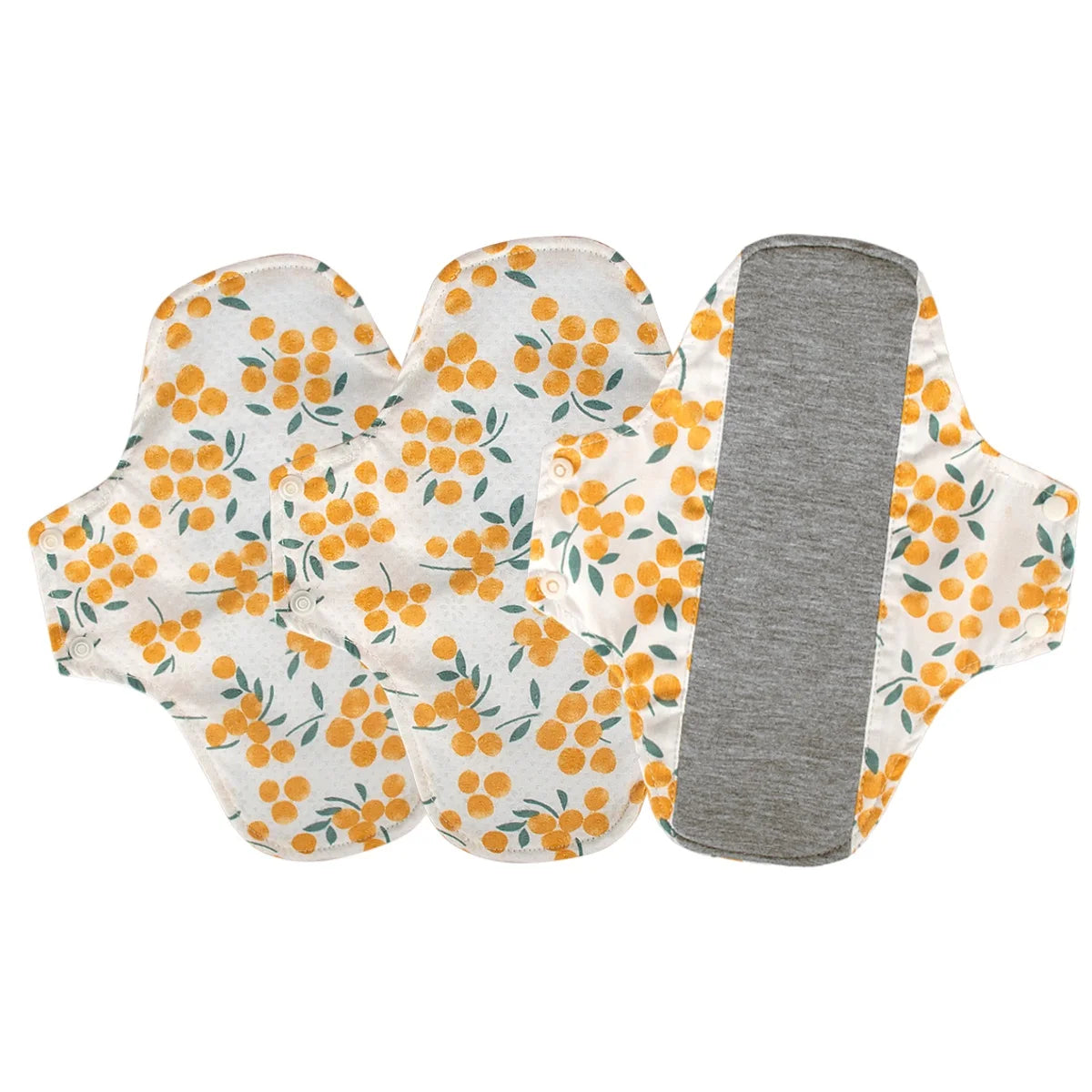 3Pcs Graphene Cotton Menstrual Cloth Sanitary Pads Washable Sanitary Napkin Reusable Adult Leakproof Panty Liner