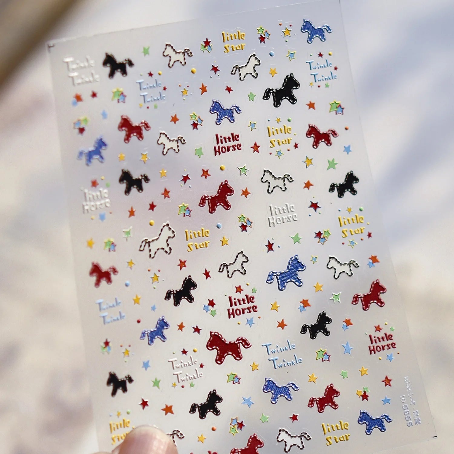 5D Pink Blue Bear Dessert Cake Pudding Candy Cane Heart English Slogan Nail Art Stickers Cute Baby Bear Party Embossed Decals