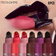 6PCS/SET Peel-Off Lip Gloss Set,Silky,Fade Resistant,Full Color Retention,Multi Shades,Easy Tear Off Design,Non Stain Formula,Comfortable On Dry Lips,Novelty Liquid Lip Cosmetic Set,Suitable For Dating And Casual Daily Makeup