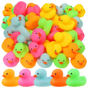 12/24/36/72 Pack Multicolor Mini Rubber Ducks Yellow Rubber Duck Toy Rubber Tub Squeak and Float Ducks