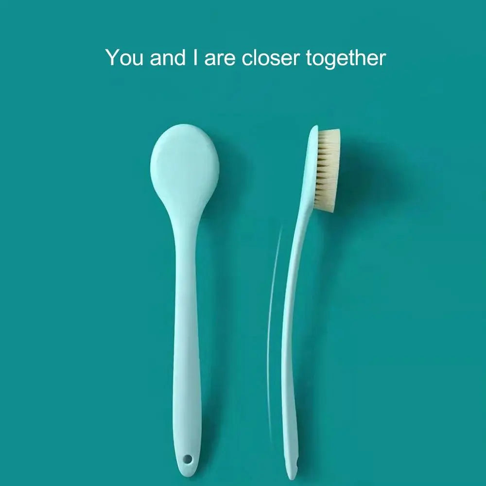 Useful Long Handle Bath Brush Back Rubbing Massager Body Exfoliating Brush Cleaning Tools Soft Rubbing Back Artifact
