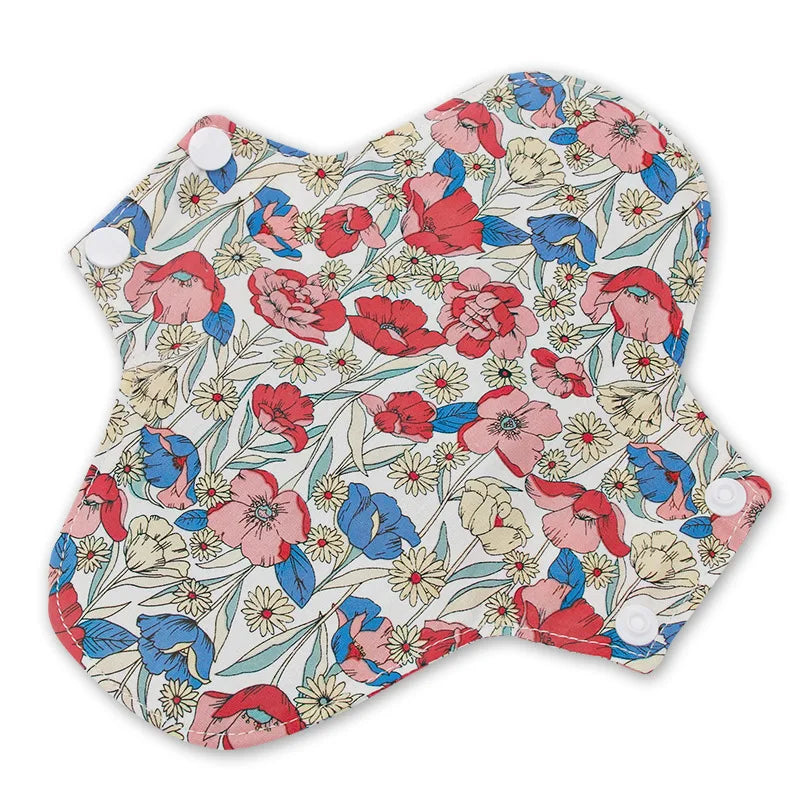 18x18cm Cotton Reusable Menstrual Pads Colored Cotton Washable Sanitary Napkin Menstrual Ecological Cloth Nursing Pads