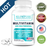 Multivitamin for Women, Organic Whole Foods & Natural Minerals - B-Complex Vitamin C D3 K2 for Stress Immunity Hair Skin & Nails