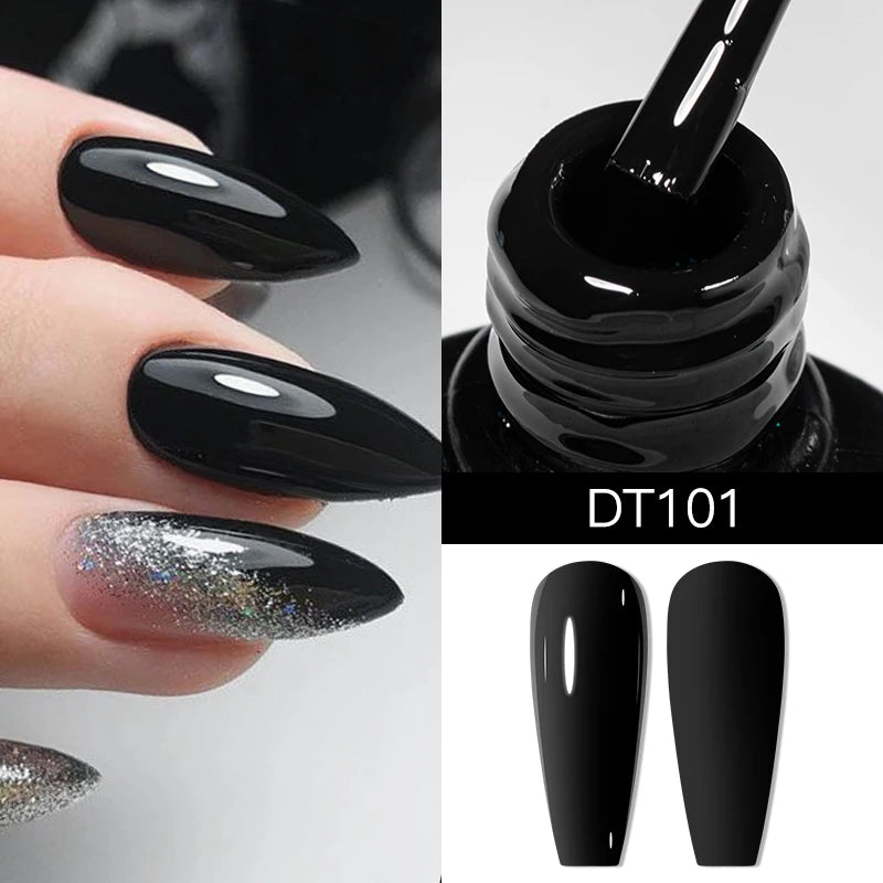 MEET ACROSS 7ml Red Blue Green Metallic Gel Nail Polish Super Bright Mirror Effect Semi Permanent LED UV Gel Nail Art Varnish