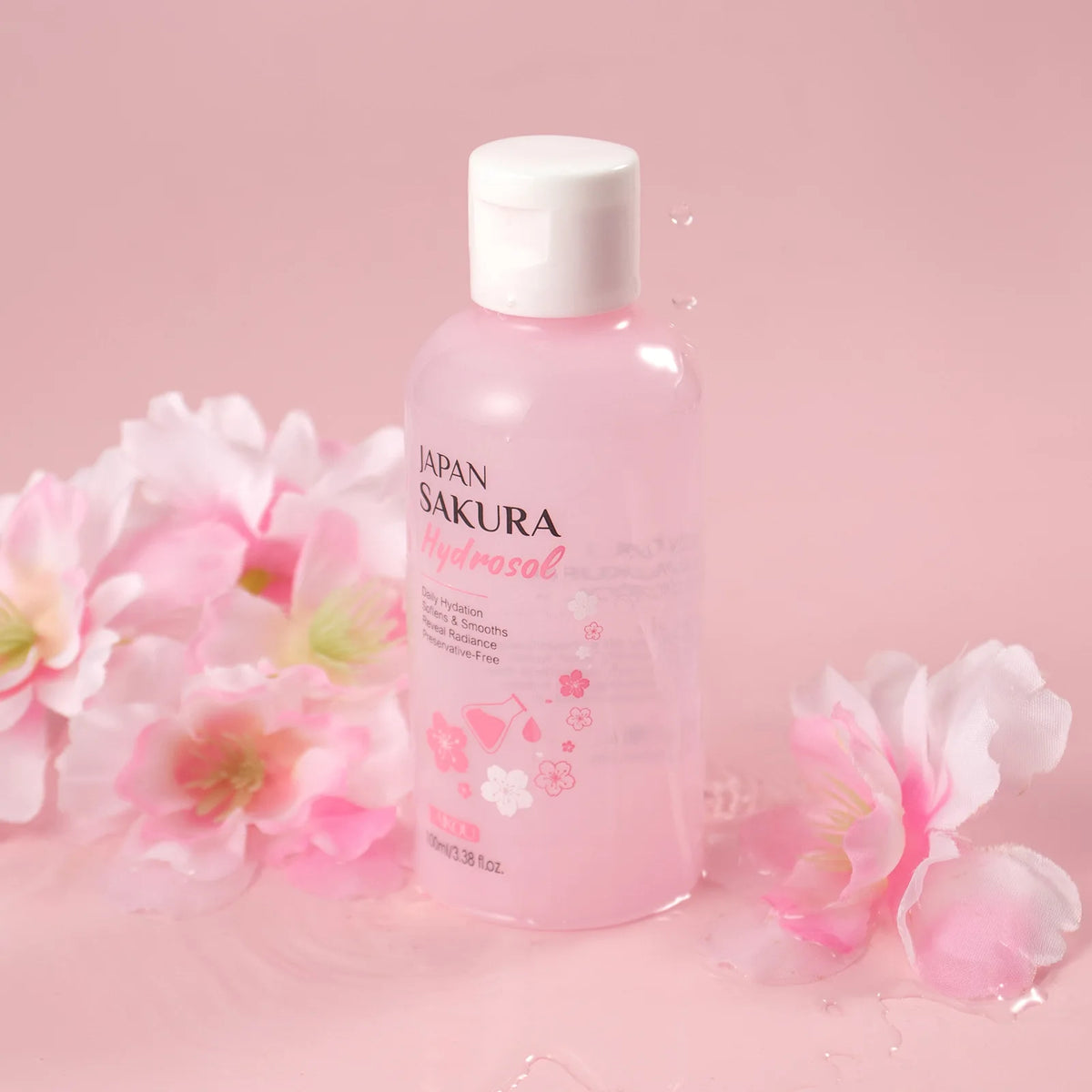 Japanese Sakura Hydrosol Facial Toner 100ml Hydrating Brightening Soothing Face Mist For Uneven Dull Skin Pore Minimizing