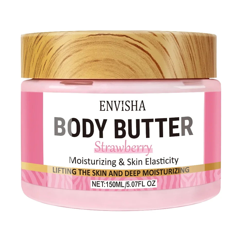 Skin Care Strawberry Face Body Butter Lotion Cream Whitening Deeply Moisturizing Brightening Remove Melanin Elasticity Lifting