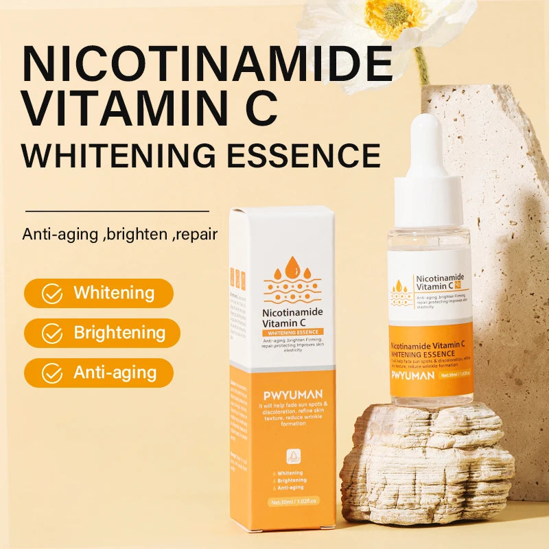 Vitamin C Brightening Freckles Cream Nicotinamide Improve Dark Spot Melanin Moisturizing Nourishing Facial Serum Skin Care