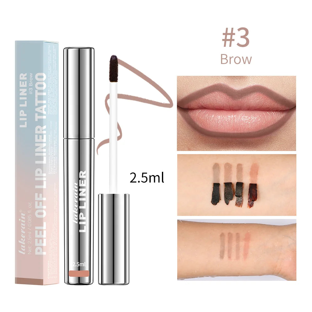 4 Colors Peel Off Lip Liner Waterproof Long Lasting Lipliner Pencil Moisturising Lips Gloss Tattoo Lipgloss Lipsticks Cosmetics