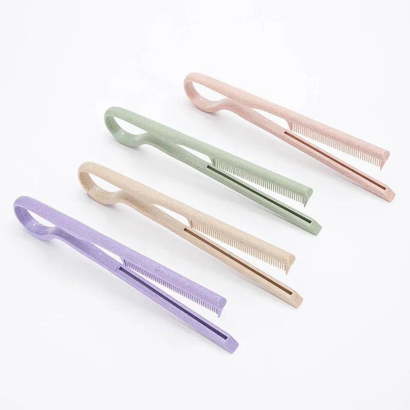 Portable Mini Barber HairbrushV-shaped Wheat Straw Flat Comb for Hair Straight Salon Hair Brush Straightner Hairdressing Comb