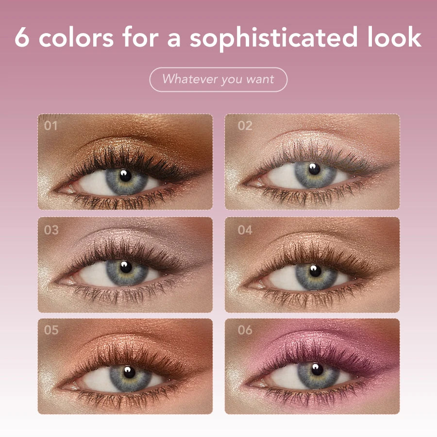 Shimmering Eyeshadow Stick With A Jelly Like Texture Fine Glitter And Highlighting Effect Waterproof And Long Lasting