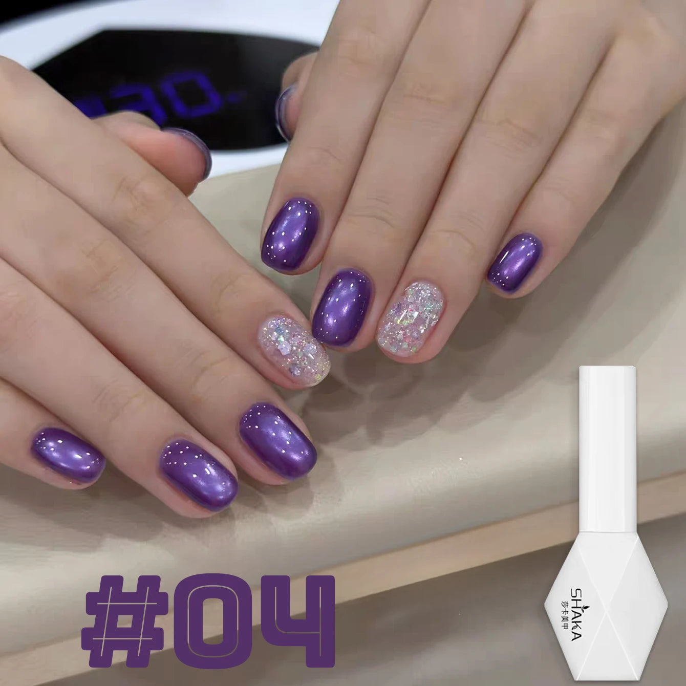 WS 10ML Sunlight Cat Eye Gel Nail Polish Autumn Winter Whitening Wine Red Color Light Sunset Glow Cat Eye Glass Beads Nail Atr