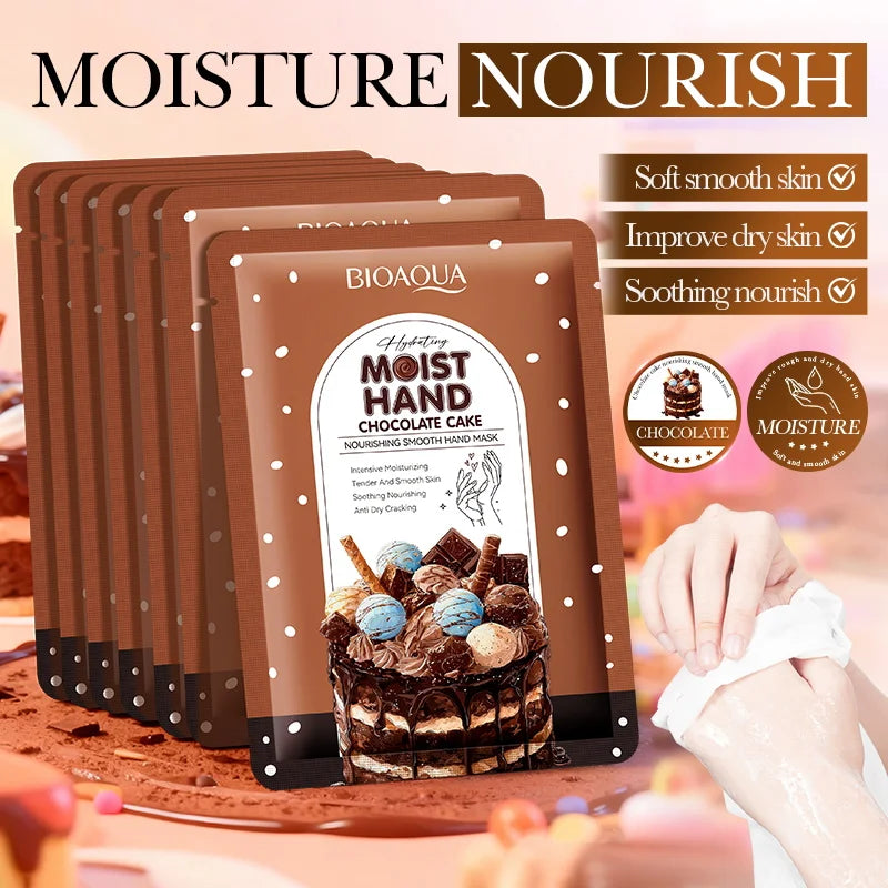 5 Pairs BIOAQUA Hand Mask Moisturizing Whitening Anit-aging Anti Wrinkles Exfoliating Hand Gloves Hands Exfoliator Skin Care