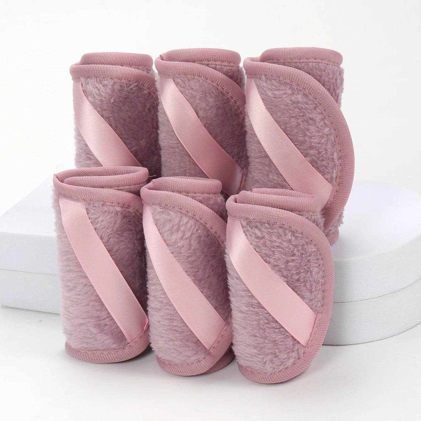 1020 Long Bandage Cleaning Wipes 6Pcs, Machine Washable, Reusable Makeup Remover Tools, Suitable for All Skin Types